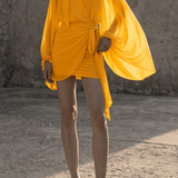 Solstice Sunset Chiffon Mini Dress