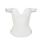 Ecru strapless jersey corset top with matte premium jersey surface PHAGE Paris