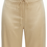 Champagne Saten Geniş Paça Pantolon