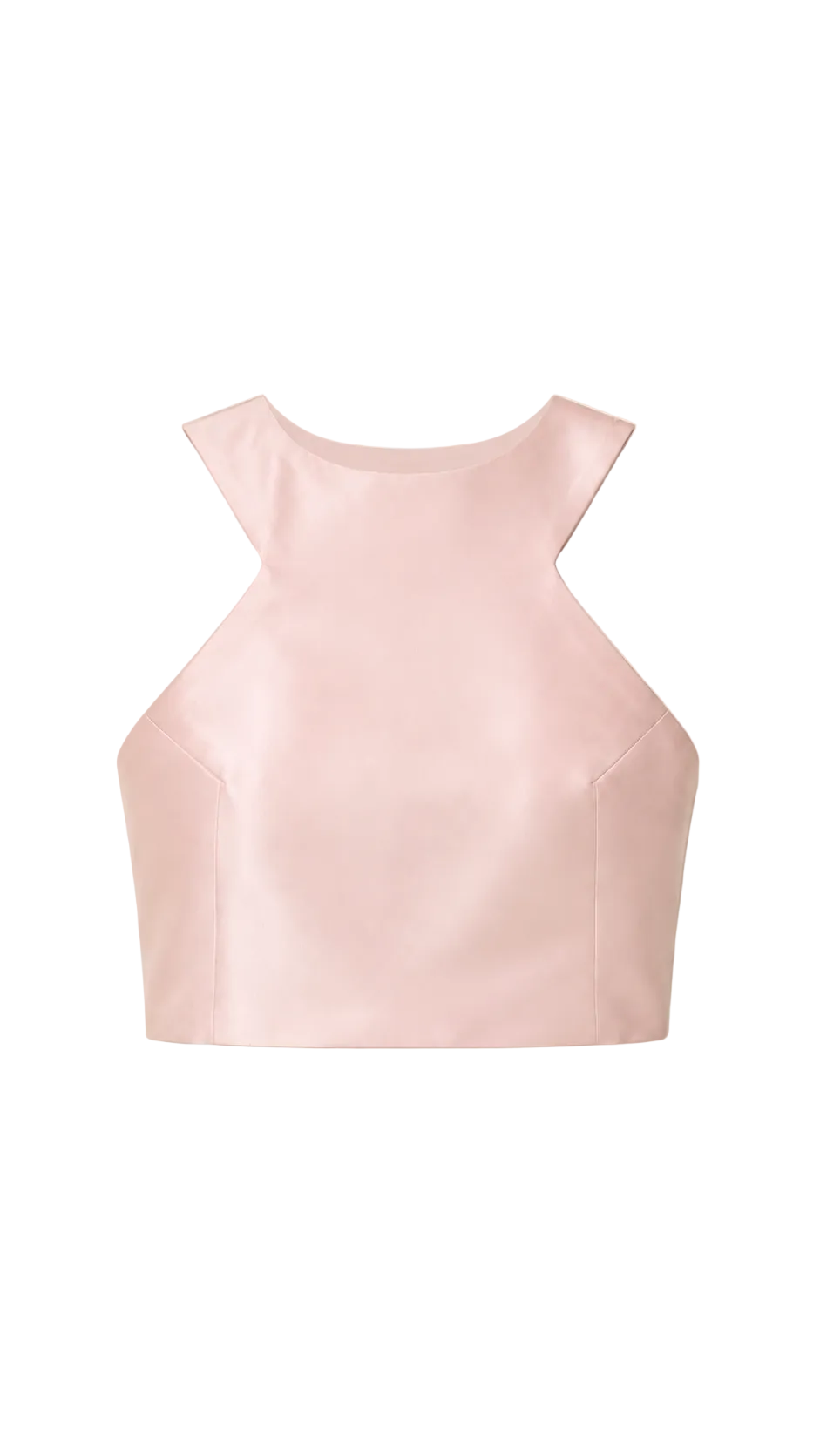 Lilas Perlé pearly pink satin set — fluid drape and soft lustre. PHAGE Paris