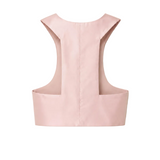 Lilas Perlé Open-Back Satin Set — elasticated waistband and side pocket detail. PHAGE Paris