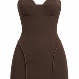 Cold Brew Sculpt Linen Dress