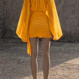 Solstice Sunset Chiffon Mini Dress