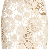 Ivory Crochet Lace Maxi Dress