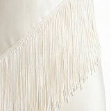Élise Fringe Satin Maxi Dress