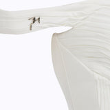 Longline strapless bustier ending above the hip, ecru premium jersey PHAGE Paris