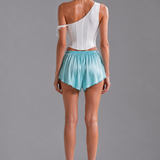 Aquamarine Handkerchief Shorts