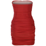 Scarlet Whisper Esnek Jarse Mini Elbise