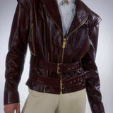 Unisex Bourbon Lampskin Phage Jacket