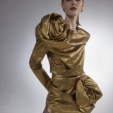 Gold Tornedo Crop Jacket